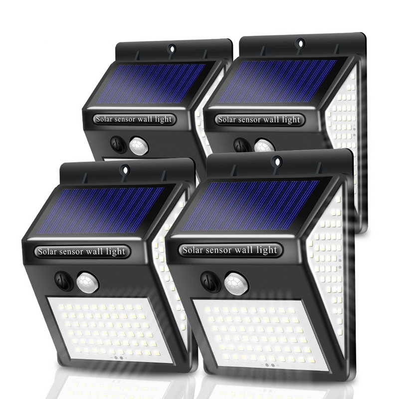 LED Solar inteligente para exteriores, impermeable, arriba y abajo, iluminación luminosa, decoración de jardín, luces solares, valla de escaleras, lámpara de luz solar