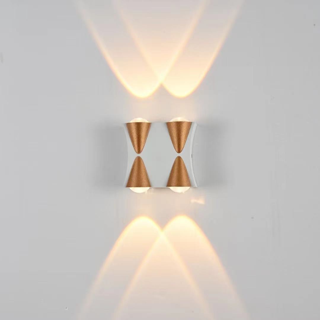 Lámpara de pared de jardín impermeable IP65 LED Lámpara de pared interior y exterior decorativa