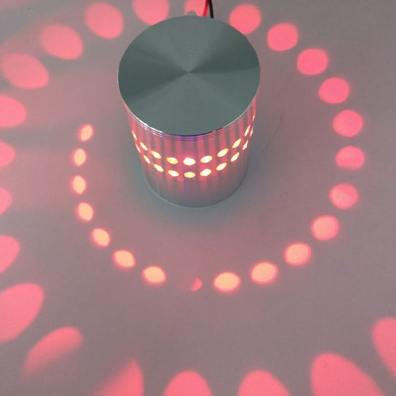 Agujero en espiral RGB LED Luz de pared para interior Hogar Decorar Luces de noche de lujo Luz de techo Loft Muebles de moda
