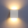 Estilo Industrial 12W AC85-265V impermeable IP65 haz ajustable de aluminio al aire libre LED cubo impermeable aplique de luz de pared
