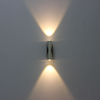 Estilo simple 2W 6W LED Aplique de pared AC85-265V Aluminio Delikat Iluminación de cabecera para interior Hotel Escalera Pasillo Accesorio de luz
