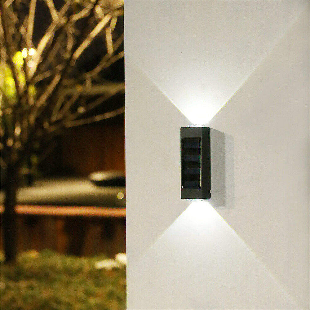 Luces LED solares Lámpara de pared para exteriores Decoración Solar Wandlamp Outdoor