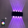 2022 aplicación Tuya Smart Home WiFi aplicación controlada 85-265V RGBW IP65 aluminio impermeable Led lámpara de jardín inteligente Led exterior arriba y abajo luz de pared