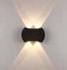 Luces de pared exteriores antiguas Linterna montada en jardín de aluminio Impermeable Lámpara de pared Led para exteriores Accesorio de iluminación Black Street Glass