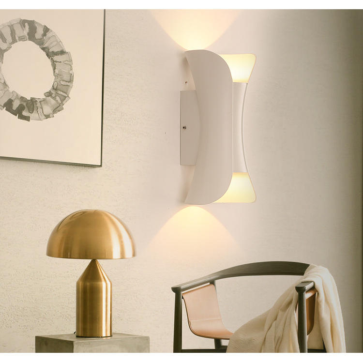 Lámpara de pared a prueba de agua de 10W, luz de pared LED moderna, iluminación hacia arriba y hacia abajo, dormitorio para el hogar al aire libre