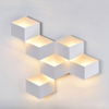 Luz Led moderna, lámpara de pared impermeable cúbica de 120mm y luz nocturna decorativa para exteriores para el hogar y el jardín, precio barato