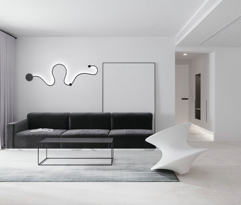 Einfache Moderne Kreative Wohnzimmerlampe Hintergrundwanddekoration Lámpara de diseño Speziell Geformte Nachttischlampen