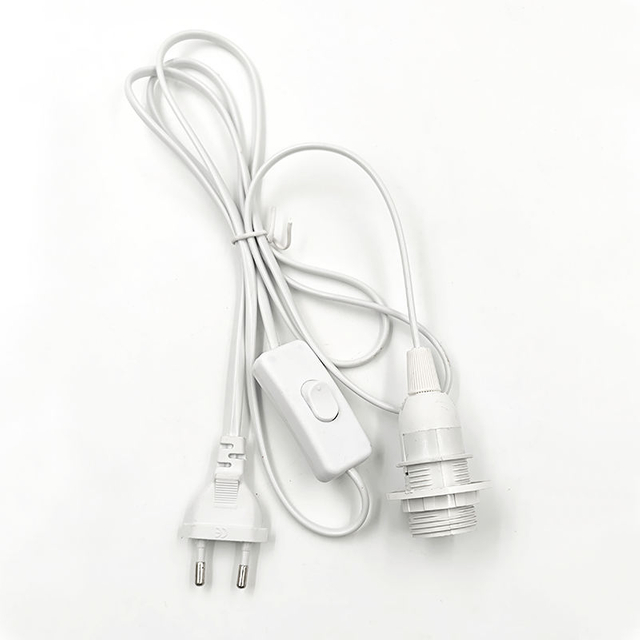 Portalámparas de plástico de porcelana de latón E27 E14 de alta calidad, Base de enchufe, bombilla de terminal LED, portalámparas de techo