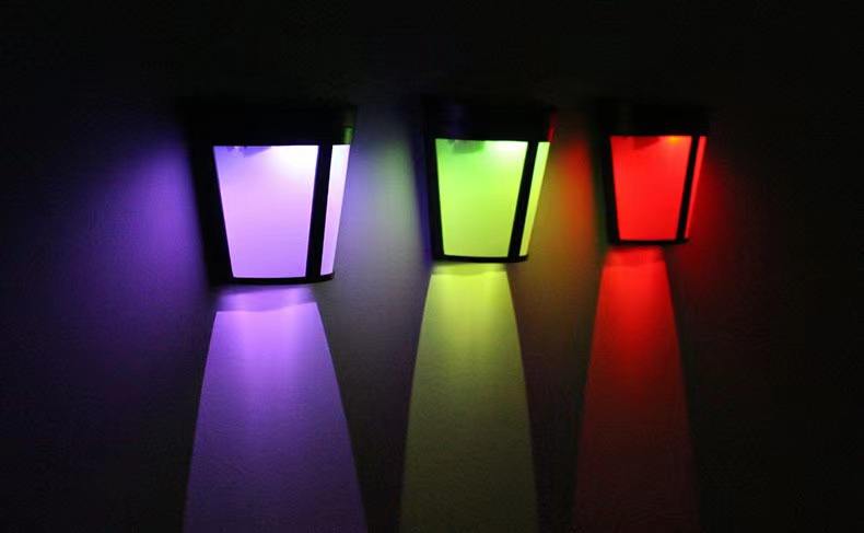 Lámpara de pared activada impermeable para exteriores de fábrica, luz de pared Solar Led, Sensor de movimiento, luces de jardín para patio, iluminación exterior