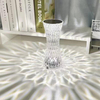 Lámpara de mesa de cristal acrílico RGB que proporciona una atmósfera creativa, pequeña lámpara de noche decorativa, lámpara de mesa recargable