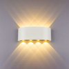Lámpara de pared impermeable para exteriores, 4W, 6W, 8W, 10W, 12W, ovalada hacia arriba y hacia abajo, resistente al agua, IP65, luz de pared Exterior, porche, luz de jardín