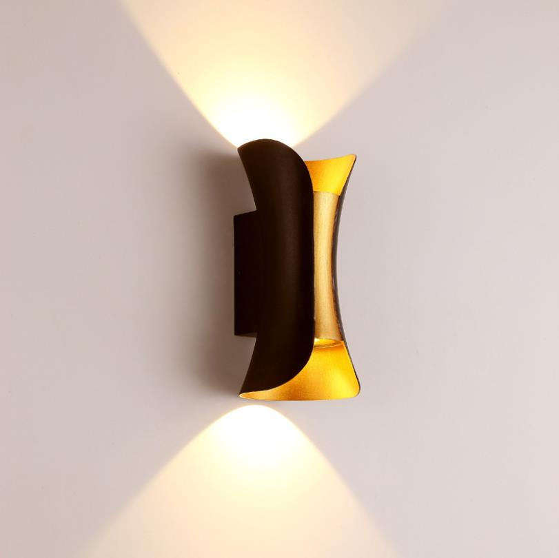Lámpara de pared impermeable de cintura de gran tamaño de 10 W, lámpara de pared de cintura con luz Led decorativa y luz nocturna moderna para exteriores IP65
