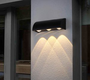 Luz Led de pared de 3W y 6W IP65, lámpara de varita Led impermeable para exteriores para cuerpo de jardín en aplique de pared de aluminio, luz Led de montaje en pared para exteriores