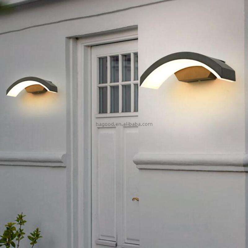 Lámpara de jardín para exteriores de 18 W, lámpara de pared impermeable para exteriores IP65, iluminación LED, lámpara de pared de aluminio, superventas, luz para pasillo