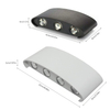 Lámpara de pared impermeable para exteriores, 4W, 6W, 8W, 10W, 12W, ovalada hacia arriba y hacia abajo, resistente al agua, IP65, luz de pared Exterior, porche, luz de jardín