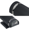 Lámpara de pared para exteriores GU10, lámparas de pared de jardín de inducción con Control de luz LED, iluminación de doble cabeza hacia arriba y hacia abajo, candelabro de balcón para patio