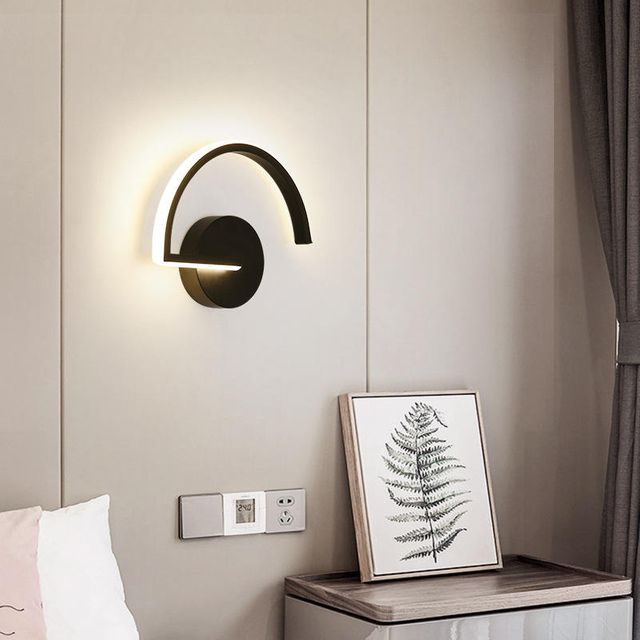 Lámpara de pared de cobre minimalista moderna, pasillo americano, pasillo, dormitorio, mesita de noche, lámpara de estudio, muebles de luz de espejo LED creativos nórdicos