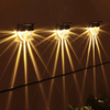 Blanco cálido LED Lámpara solar Camino Escalera Luces de jardín al aire libre Energía solar Balcón Luz Decoración para Patio Escalera Valla productos