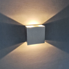 Cubo CoB 6W LED Luz de pared Arriba y abajo Aplique de pared AC85-265V Dormitorio Cubo de cabecera Luz de pared Interior Decoración de aluminio Artículos de iluminación