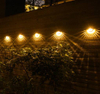 Luces LED para exteriores, Sensor de Control de luz, decoración de jardín, valla Solar, lámpara de pared, semicírculo, lámparas de calle impermeables de energía