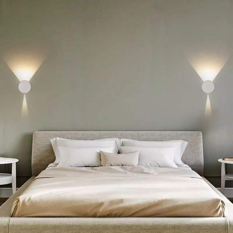 Lámpara de pared para Hotel LED Interior Decoración para el hogar Lámpara de pared Dormitorio de aluminio Lámpara de noche Sala de estar Pasillo Sala de estudio Decoración Luces de pared