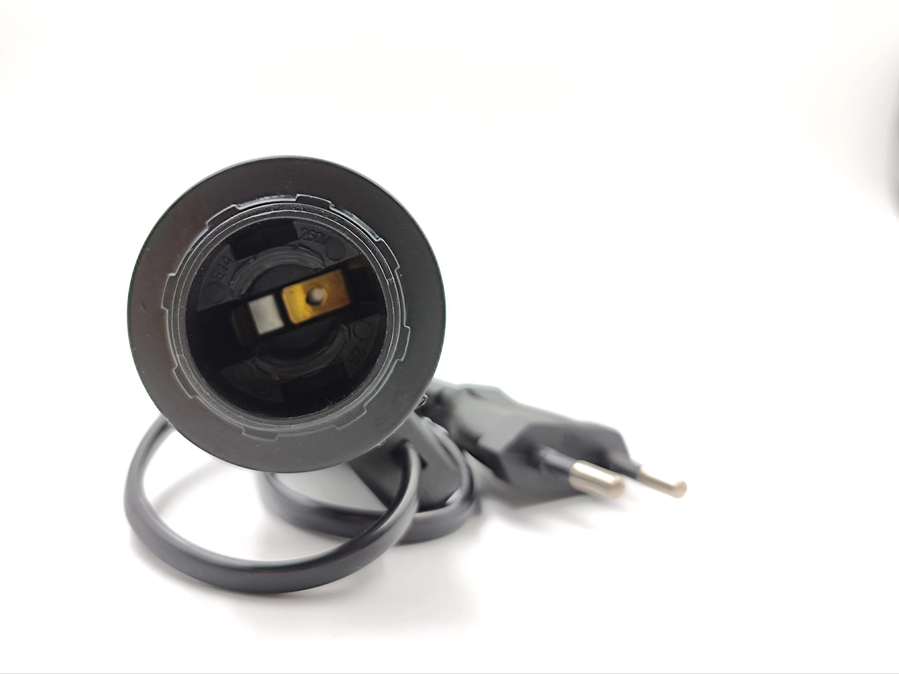 Enchufe de lámpara de sal del Himalaya enchufe de cable eléctrico EU AU US enchufe 303 interruptor 301 interruptor regulable E14 E27 portalámparas