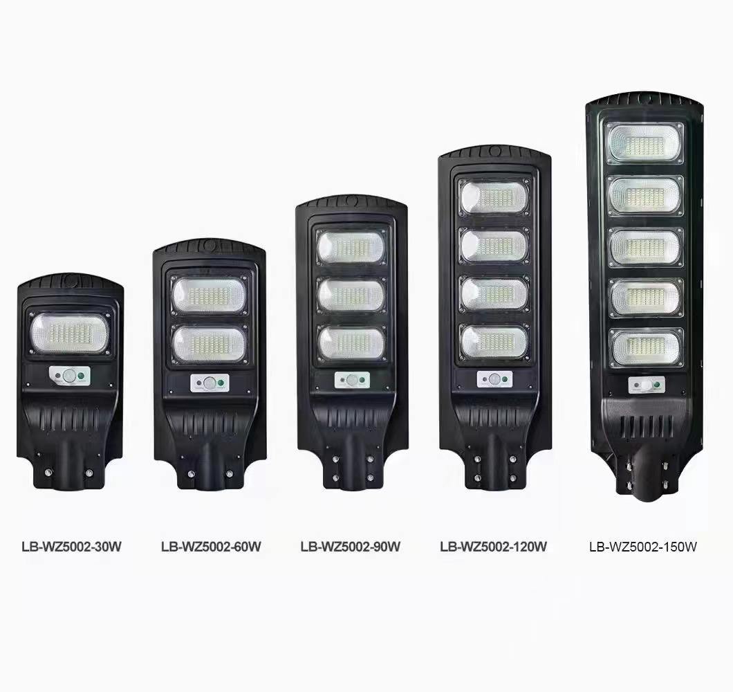 60W 90W 120W lámpara de calle solar brillante luces de pared solares luces de pared al aire libre solar luz de ahorro de energía lámpara solar de alta calidad luz de calle de alta potencia IP65 impermeable al aire libre