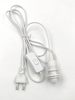Cable de soporte de lámpara E14 enchufe de EE. UU. Bombilla colgante de luz 303 interruptor personalizado ABS PVC interruptor de cobre estilo lámpara de sal del Himalaya