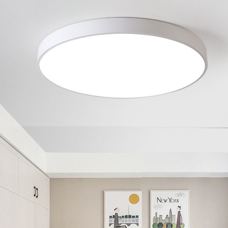 Moderna superficie montada dormitorio sala de estar hogar iluminación redonda rosa negro luz de techo, lámpara de techo Led, luz de techo Led