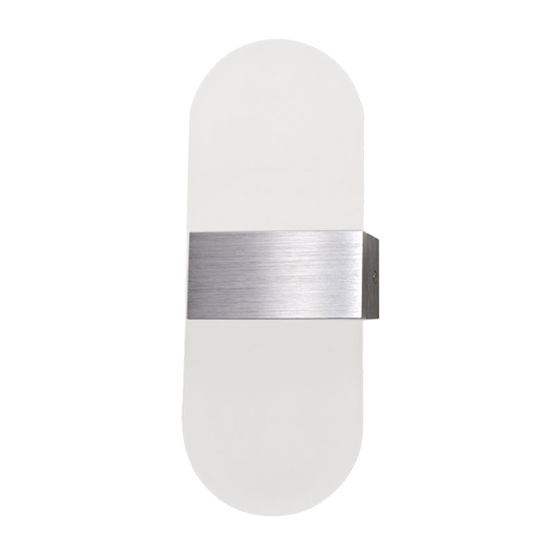 Apliques de pared LED de 6W AC85-265V Lámpara de pared acrílica para interiores Luces de forma redonda Lámpara de montaje en pared para sala de estar Dormitorio Hotel Restaurante Iluminación