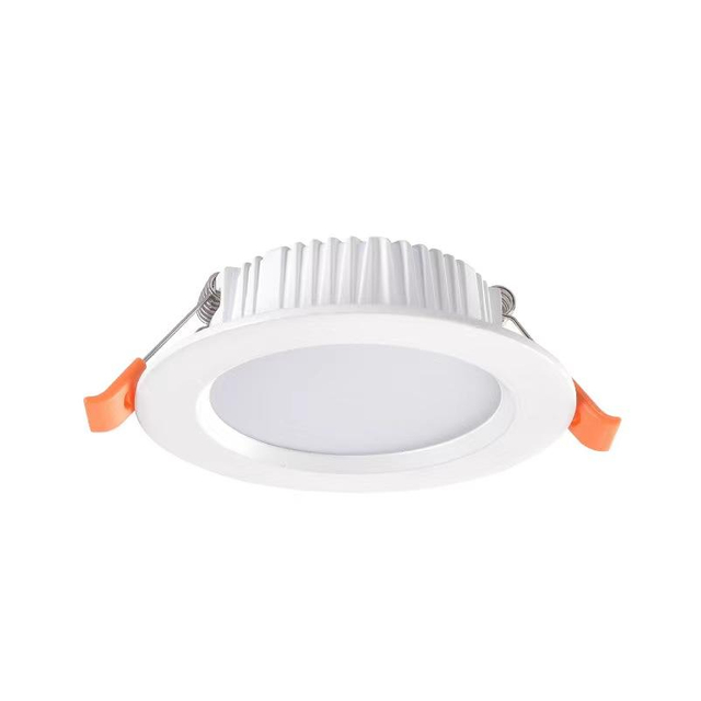 Luz de techo LED de 6W, 8W, 12W, 18W, luz de techo empotrada, luz de punto de temperatura tricolor comercial