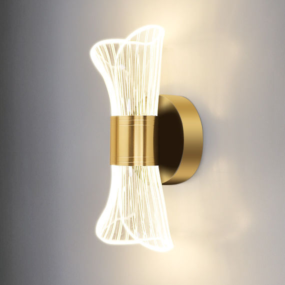Lámpara de pared acrílica moderna minimalista para sala de estar, dormitorio, cabecera, pasillo, Fondo, luz de pared, iluminación interior, soporte de luz