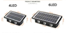6LED Solar pared luz exterior impermeable LED luces de pared para patio calle paisaje jardín decoración lámpara Solar pared exterior