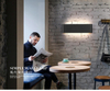 Lámpara led inteligente de luz hacia arriba y hacia abajo, lámpara de pared larga de 2,4G con controlador, luz de pared interior, luz de pared LED, temperatura de tres colores