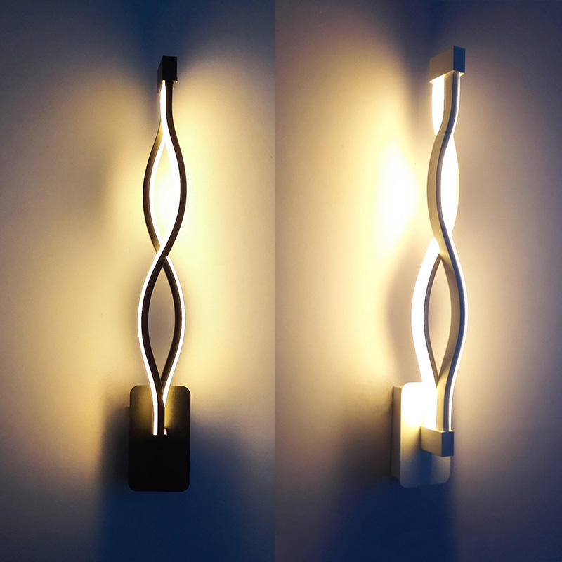 16W 21W 2.4G Lámpara de dormitorio moderna Lámpara de pared de onda larga y luz de noche LED de alta calidad con precio de fábrica de alta calidad