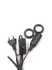 Enchufe de cable de la UE 303 interruptor Cable de alimentación de extensión 303 interruptor E14 doble anillo Cable tornillo Base lámpara LED colgante cabeza bombilla enchufe