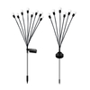 Lámpara solar de luciérnaga Lámpara solar de hierba Luz solar led Jardín al aire libre luces decorativas de paisaje Luces de flores LED con energía solar que cambian de color para patio