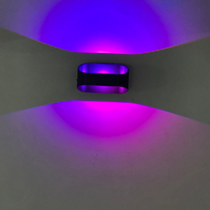 Lámpara de pared RGB de 5W, lámpara interior de arriba y abajo, color diy con controlador, luz de pared interior, lámpara de pared RGB, luz de sala de estar interior