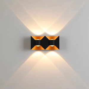 Luces de pared LED decorativas modernas de aluminio para interiores y exteriores impermeables hacia arriba y hacia abajo