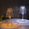 Lámpara de mesa de cristal rosa española Dormitorio Carga USB Lámpara de escritorio Mesita de noche Romántica Luz de noche Pétalo Atmósfera Vajilla Interior Multicolor