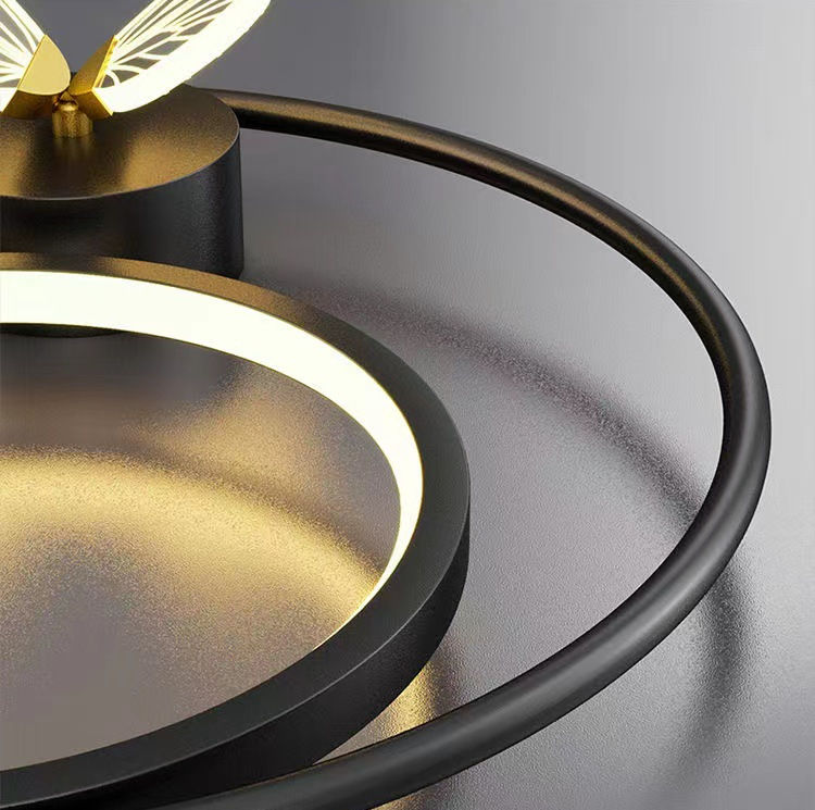 12W Mariposa LED Colgante Luces de pared Lámpara de noche Montaje en pared Iluminación interior nórdica Lámpara de noche Lámparas colgantes Decoración moderna de la sala de estar