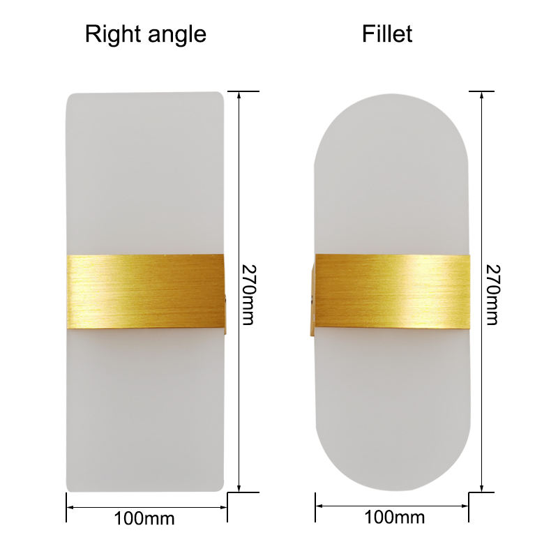 Aplique de pared de acrílico para interiores de 6 W, luces de Club nocturno, lámpara de pared de fondo de Tv, lámpara de pared para cabecera de interior, lámpara de pared para Hotel