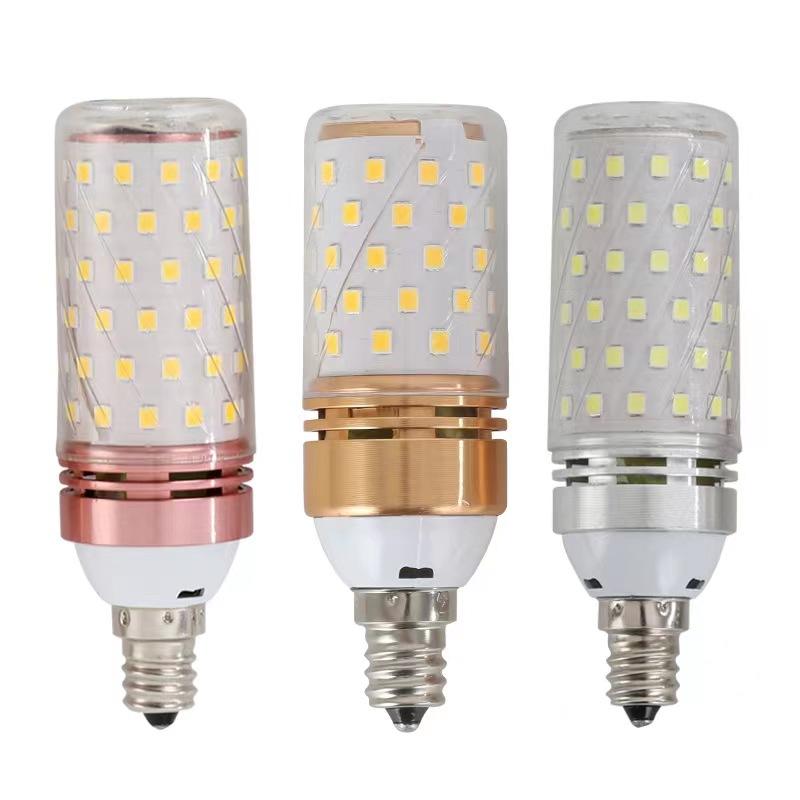 5W LED E14 bombilla tricolor temperatura maíz bombilla 12W 16W 18W bombilla de araña para luz de pared interior
