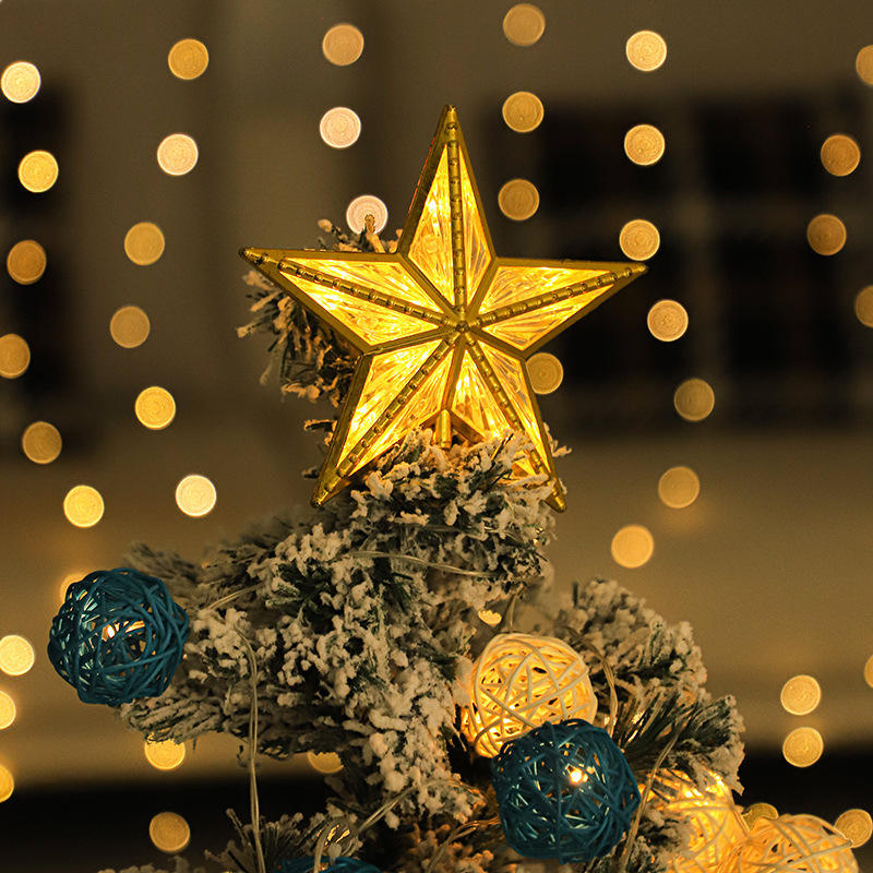 LED Christmas Tree Top Star Light aplique de pared led para exteriores aplique de pared led para exteriores