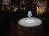 Lámpara de mesa de cristal Lámpara de noche pequeña Lámpara de mesa recargable que proporciona un ambiente creativo para la decoración de la barra de noche y 