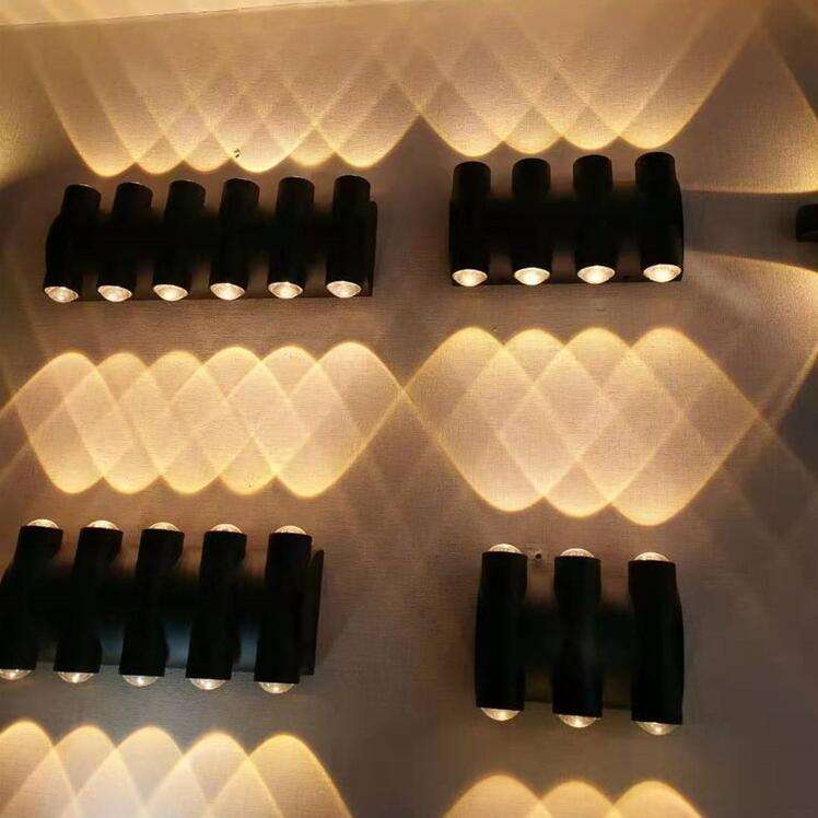 Lámpara de pared de 220v y 110v para jardín exterior, luz de pared de arriba y abajo, resistente al agua, IP65, decoración del hogar, iluminación, lámpara de porche para el hogar