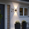 Luz LED de pared para exteriores, resistente al agua, estilo nórdico moderno, lámparas de pared para interiores, lámpara de jardín para sala de estar, porche, 9W, 18W, 110V, 220V, 230V