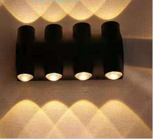 Lámpara de pared de 220v y 110v para jardín exterior, luz de pared de arriba y abajo, resistente al agua, IP65, decoración del hogar, iluminación, lámpara de porche para el hogar