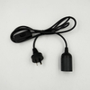 Cable de alimentación de atenuación de la UE de 1,8 M, Bases de lámpara E27, enchufe redondo con Cable de interruptor para lámpara de araña E14, portalámparas, 220V, 110V