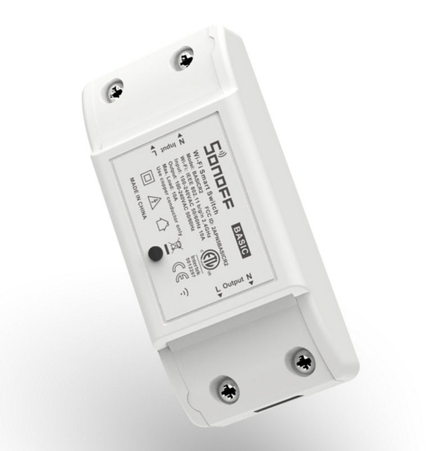 Itead Basic R2 Mini DIY módulo Wifi interruptor de luz aplicación remota inalámbrica interruptor de Control 220V hogar inteligente interruptores eléctricos